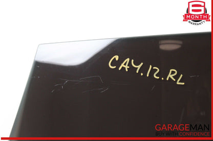 11-18 Porsche Cayenne 958 Rear Left Driver Side Door Window Glass OEM