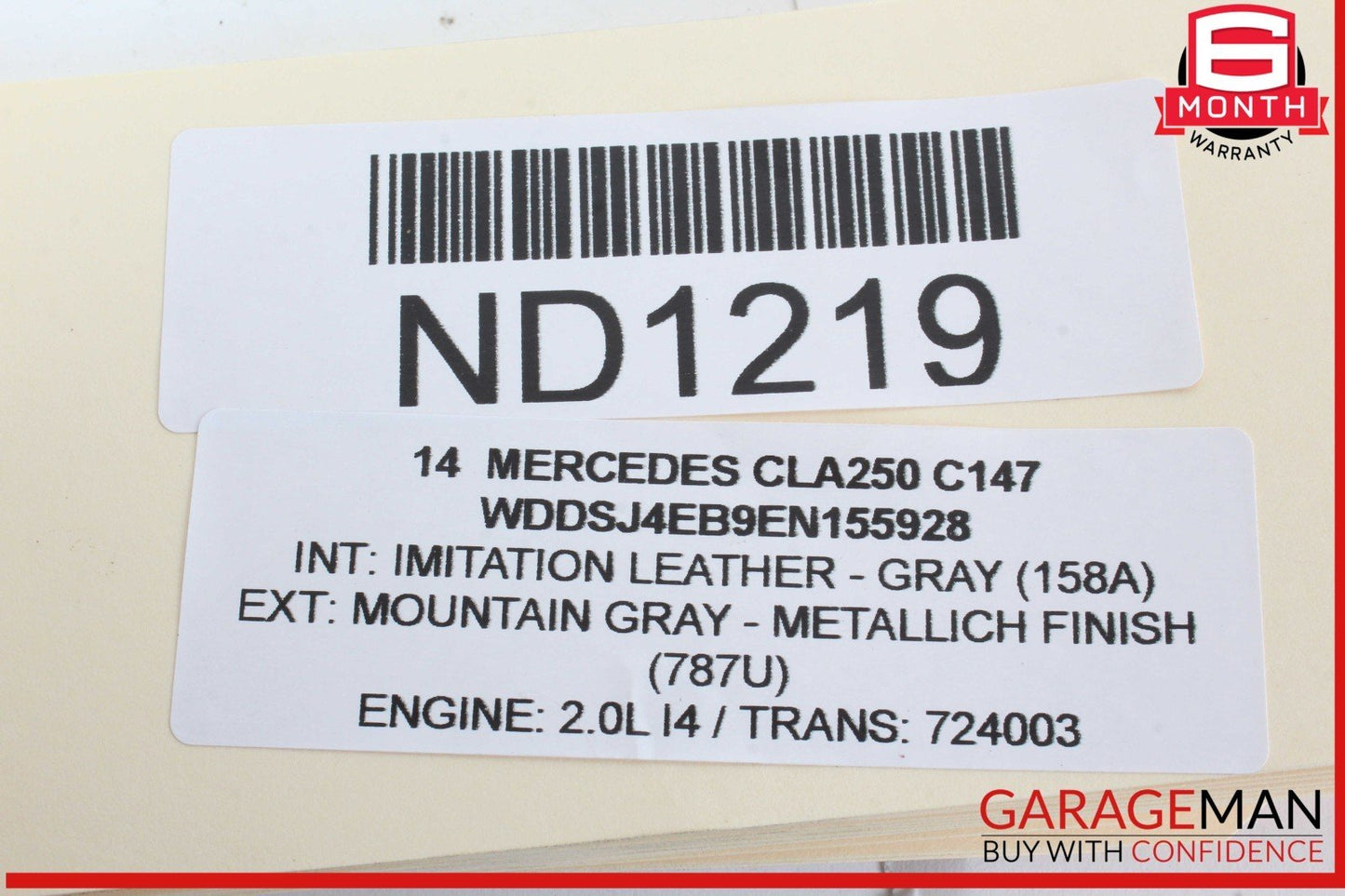 14-19 Mercedes W117 CLA250 Front Center AC A/C Air Vent Nozzle Trim Grill OEM