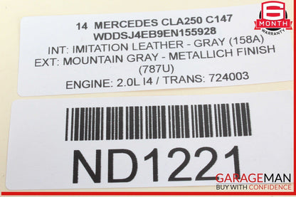 14-19 Mercedes-Benz CLA250 W117 Front Center Dash AC A/C Air Vent Nozzle Trim Grill 1178300354