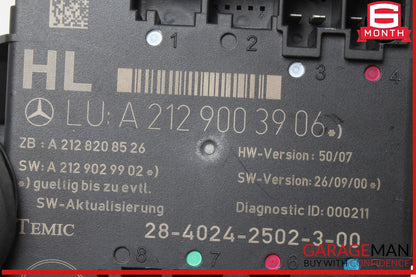 08-18 Mercedes W204 C250 E350 Rear Left Driver Side Door Control Module OEM