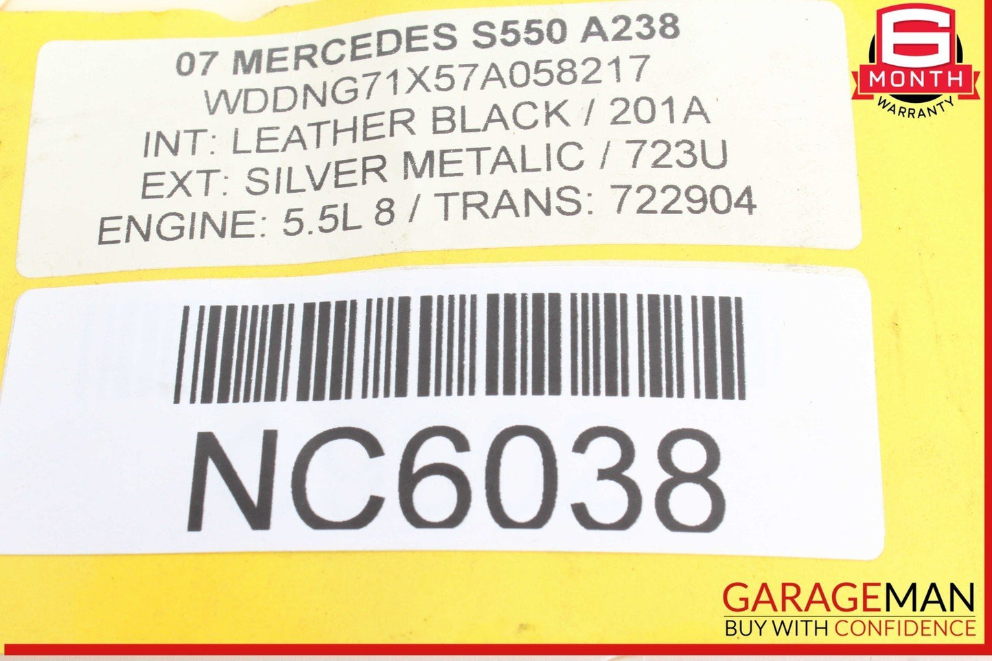 07-13 Mercedes W221 S550 CL550 Rear Trunk Lid Latch Lock Actuator 2217500085 OEM