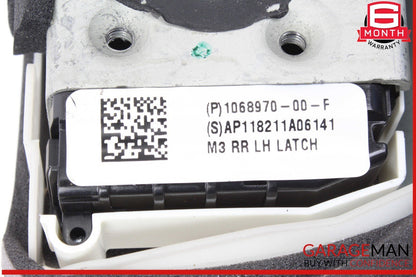 17-23 Tesla Model 3 Rear Left Driver Side Door Lock Latch Actuator 106897000F
