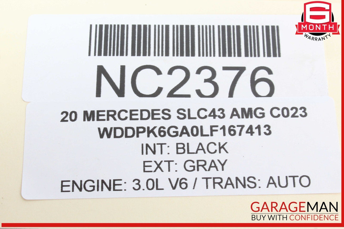 12-18 Mercedes R172 SLC43 AMG Engine Motor Brake Vacuum Pump 2762300065 OEM