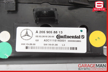 15-20 Mercedes W205 C300 C400 C350e A/C AC Heater Climate Control Switch Assy