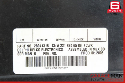 07-09 Mercedes S550 CL550 Sirius Satellite Radio Receiver Control Module Unit