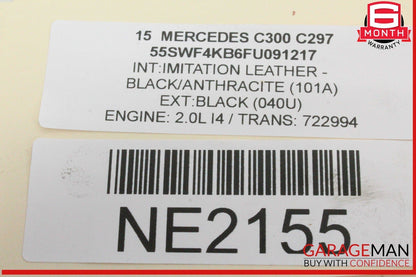 15-20 Mercedes W205 C300 GLC300 2.0L Engine Mounted Intercooler 2740900614 OEM