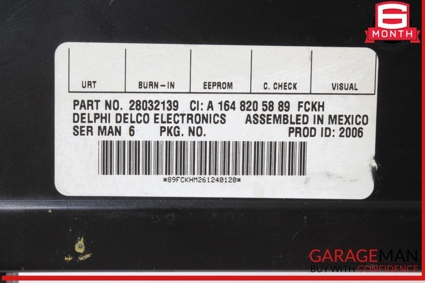03-11 Mercedes X164 GL450 4MATIC Sirius Satellite Radio Receiver 1648205889 OEM