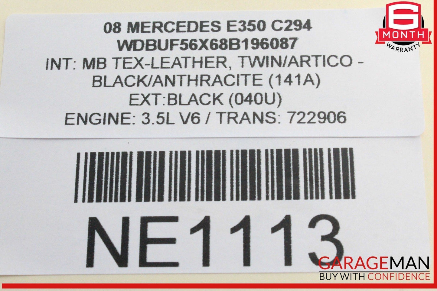05-15 Mercedes W211 E350 GL450 Air Injection Smog Pump 0001405185 OEM