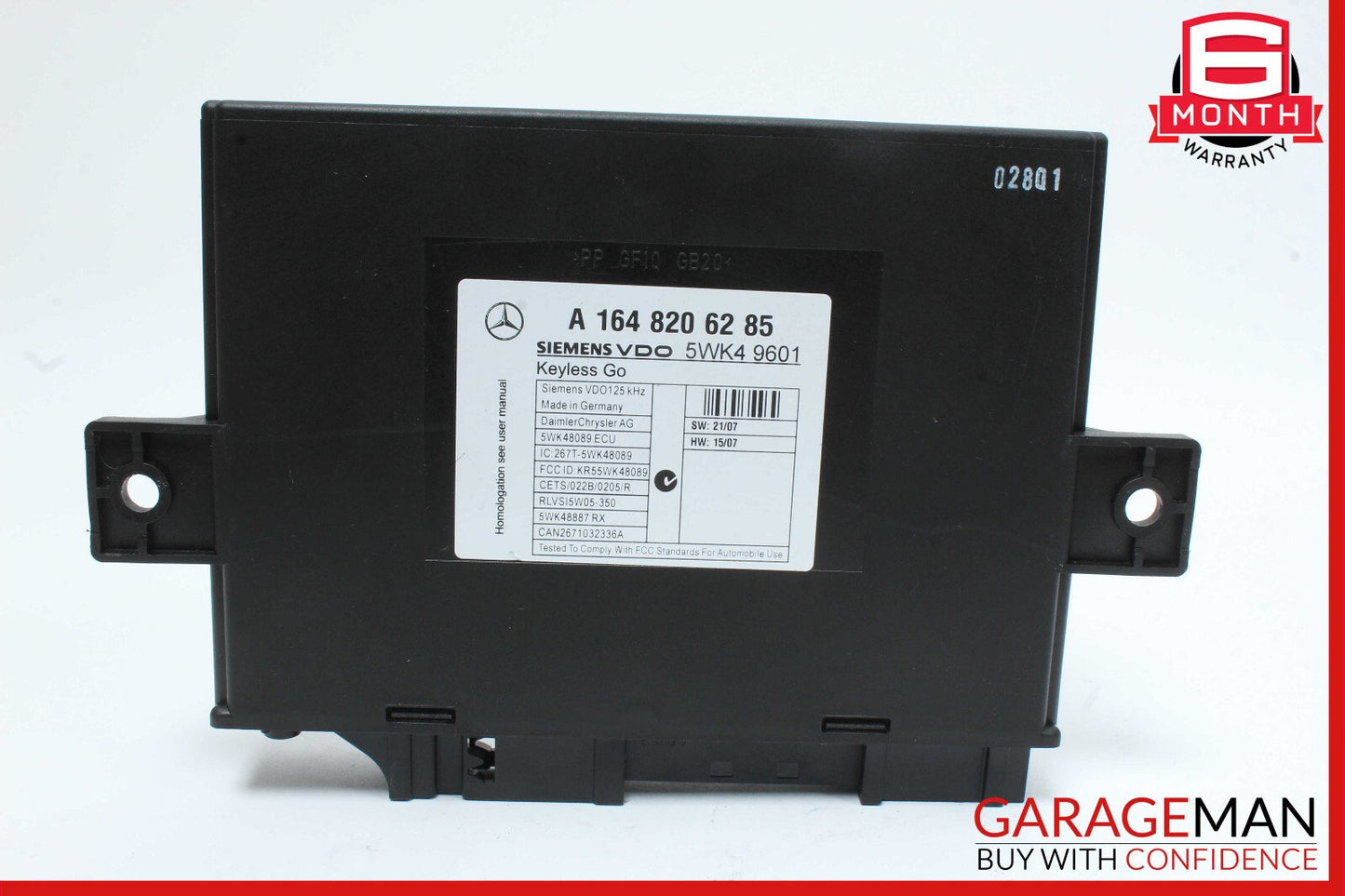 06-12 Mercedes X164 GL450 GL350 ML350 ML550 Keyless Go Control Module Unit OEM