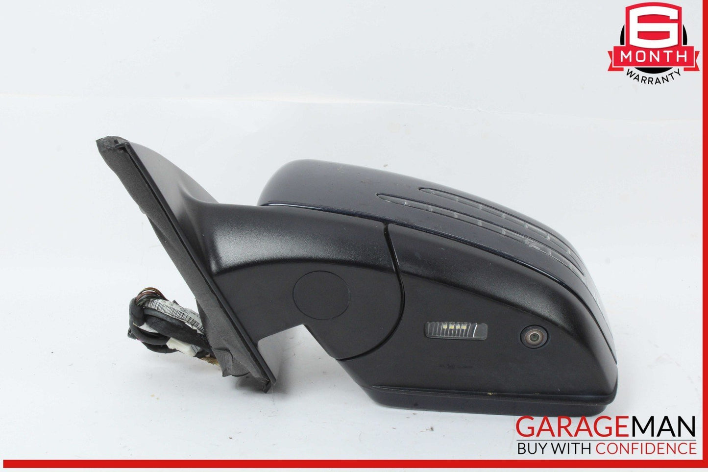 12-16 Mercedes X166 GL550 GL450 Left Side Door Rear View Mirror w/ Blind Spot