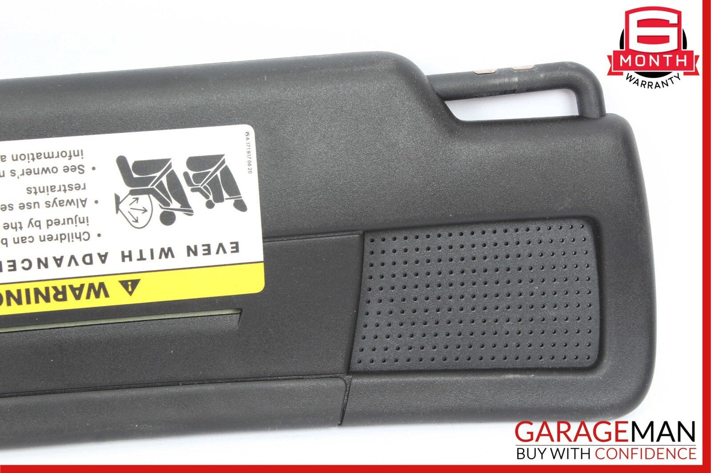05-11 Mercedes R171 SLK300 Right Side Sun Visor Sunvisor Shade Cover Black