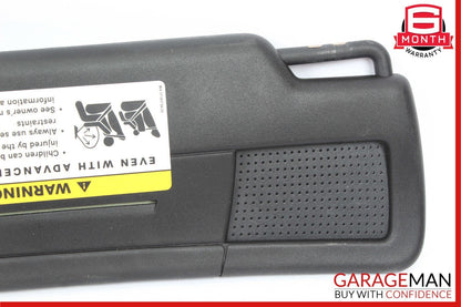 05-11 Mercedes R171 SLK300 Right Side Sun Visor Sunvisor Shade Cover Black