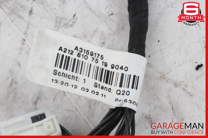 10-13 Mercedes W212 E350 Front Left Side Mirror Door Rear View White OEM