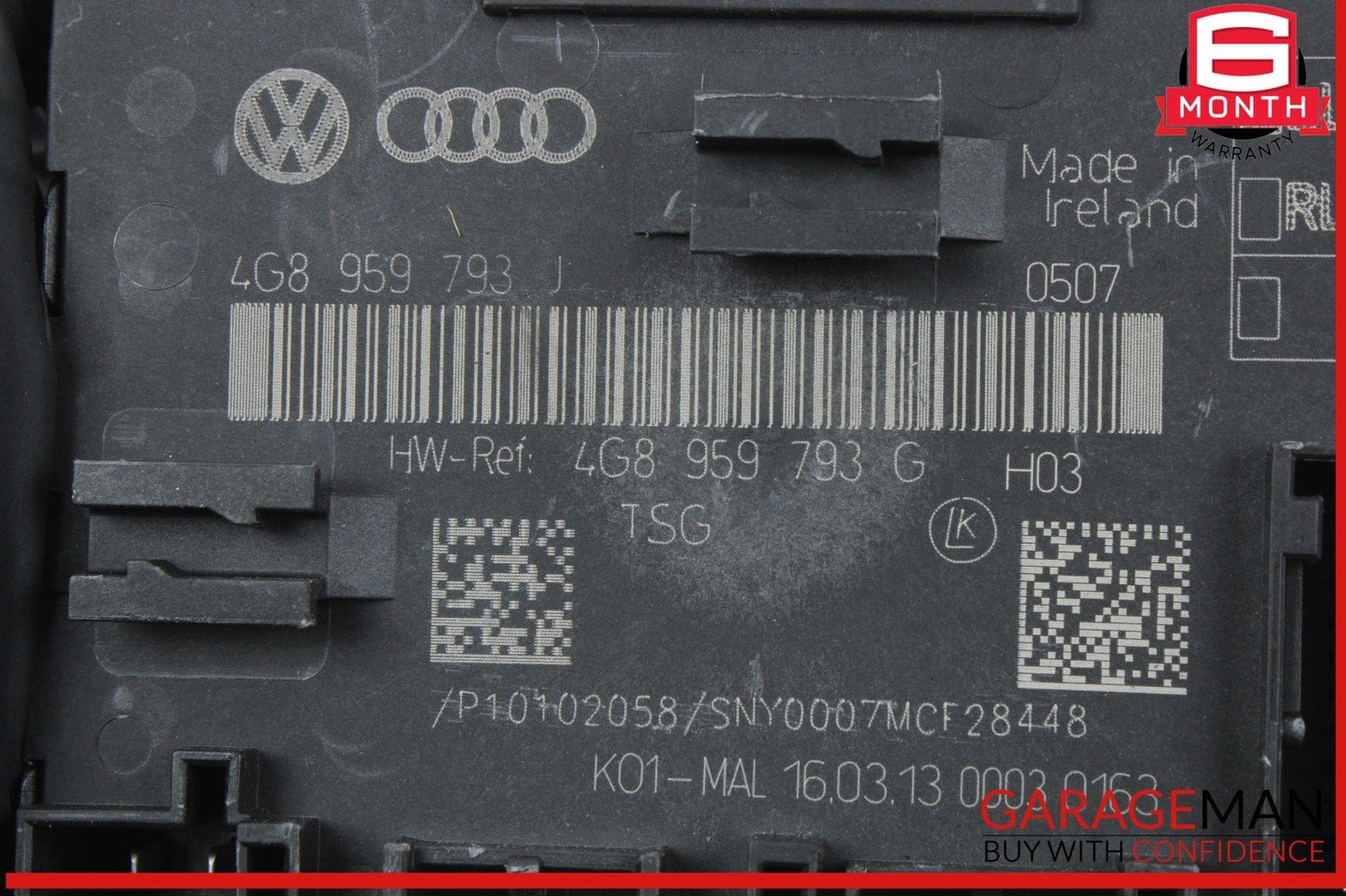 12-18 Audi A7 A6 Front Left Driver Side Door Control Module Unit 4G8959793J OEM