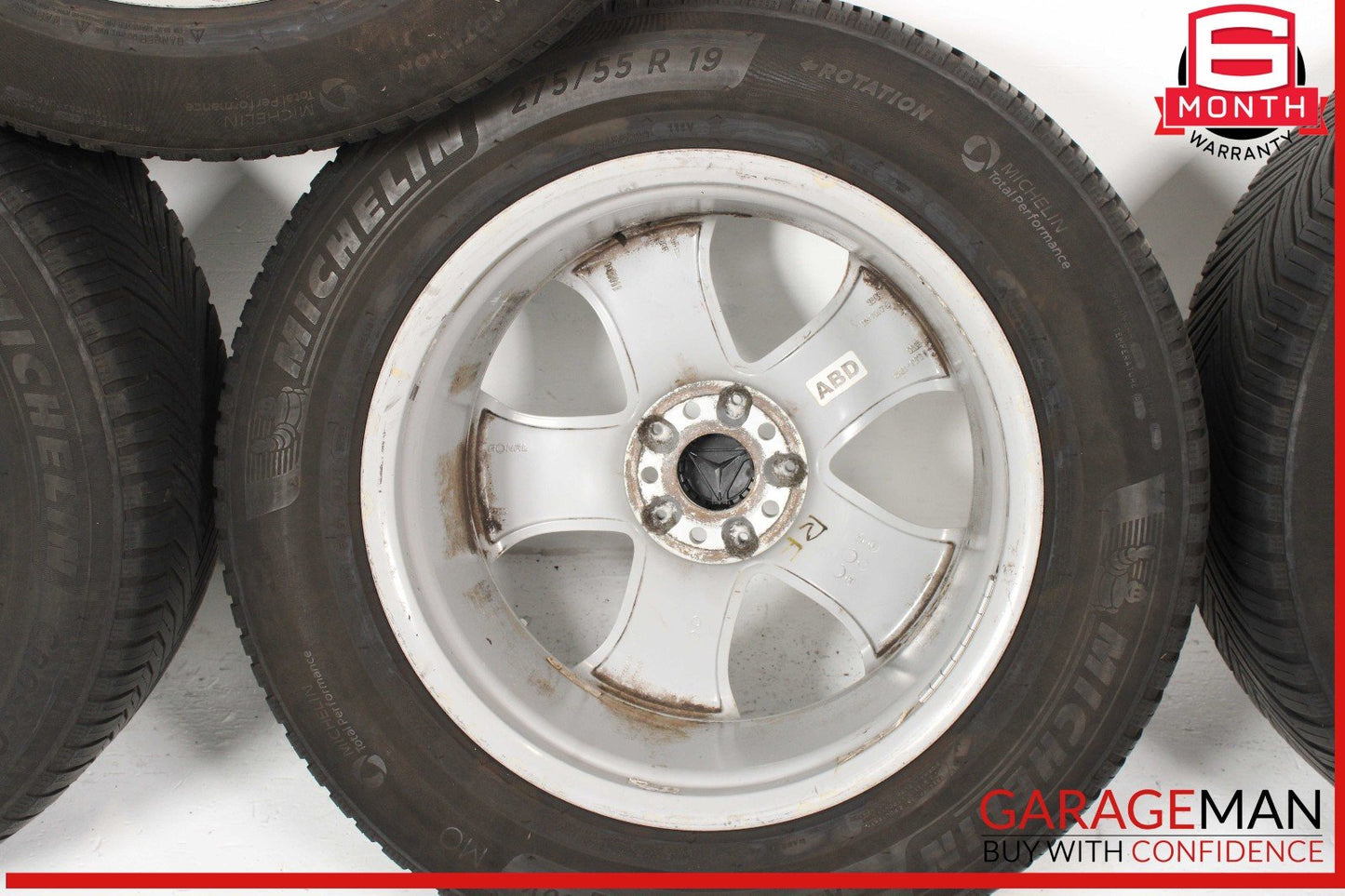 09-12 Mercedes X164 GL350 GL450 8.5Jx19H2 Complete Wheel Tire Rim Set of 4 Pc
