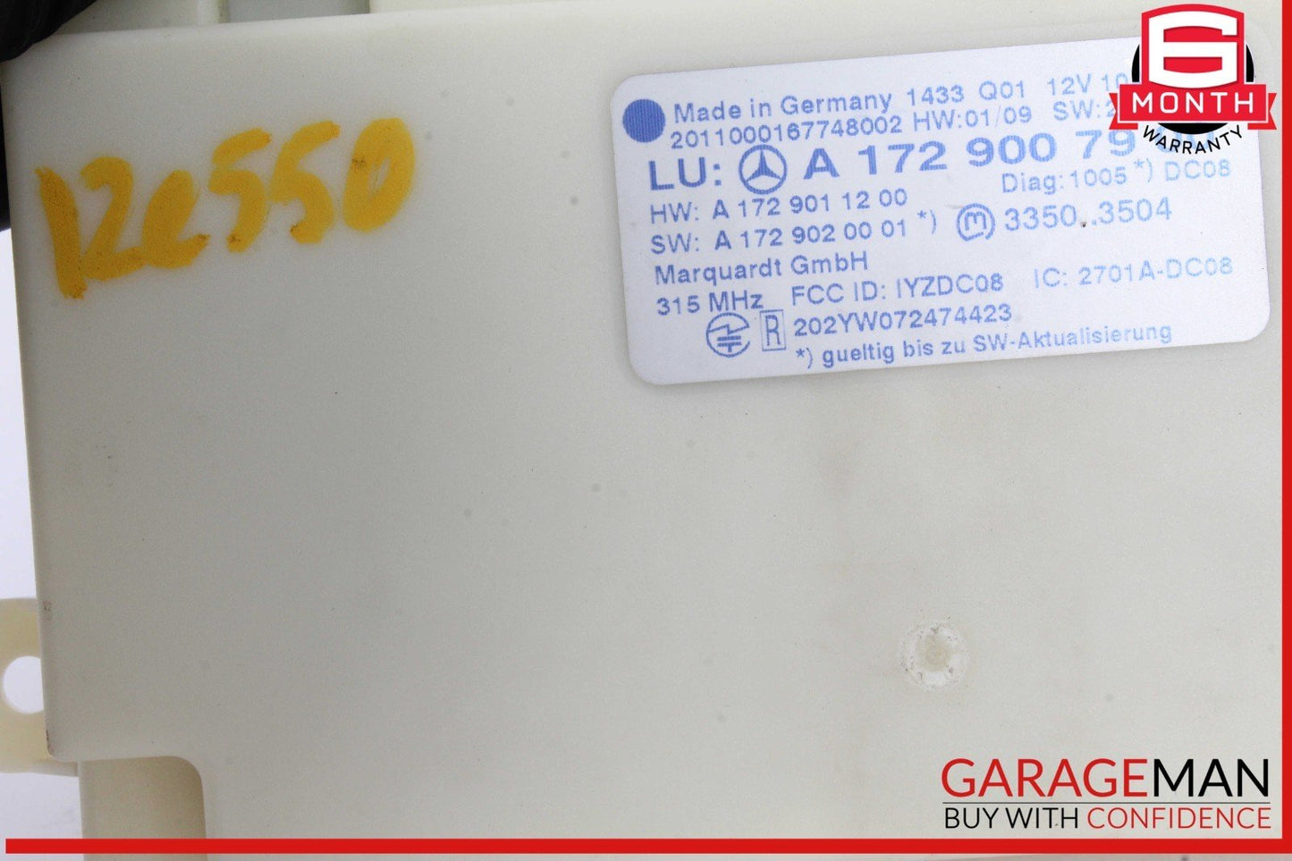 10-15 Mercedes W212 E550 C300 Keyless Go Entry Control Module 1729007900 OEM