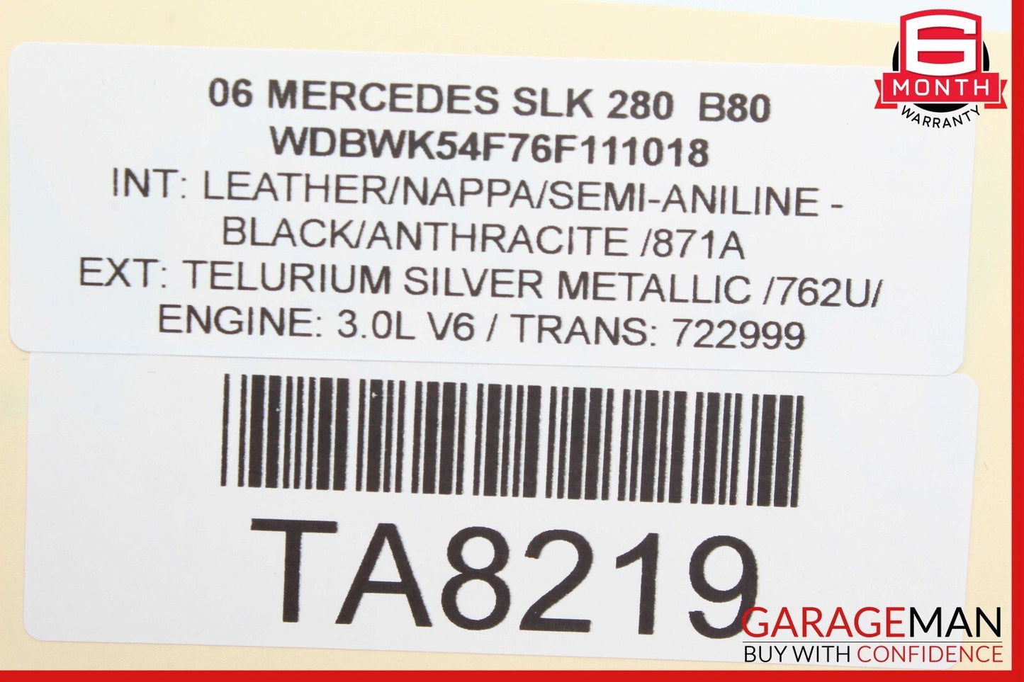 03-11 Mercedes R171 SLK280 E350 Front Right Side Under Seat Control Module OEM