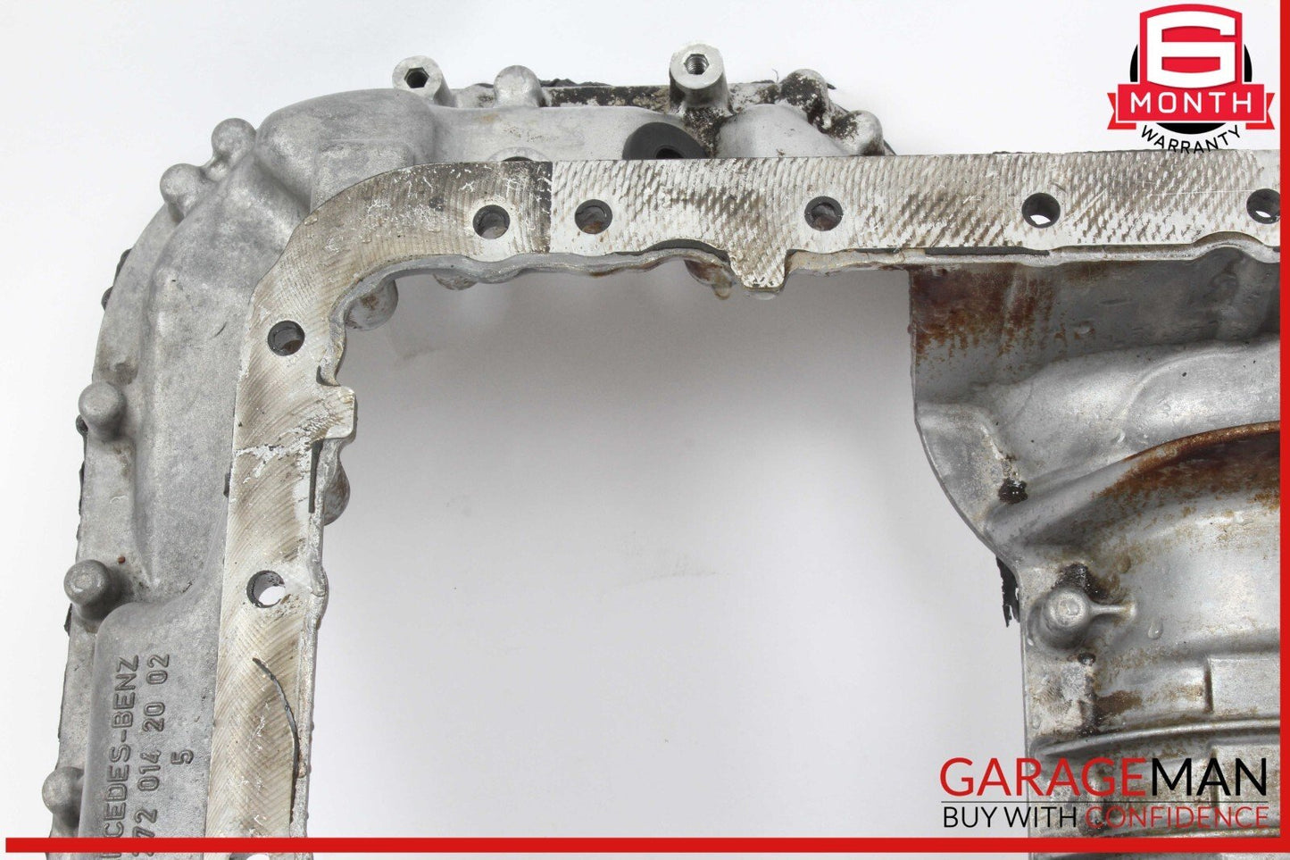 06-13 Mercedes W221 S400 Hybrid Engine Upper Oil Sump Baffle Pan 2720142002 OEM