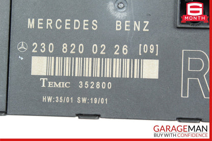 03-08 Mercedes R230 SL500 SL63 Front Right Side Door Control Module Unit OEM