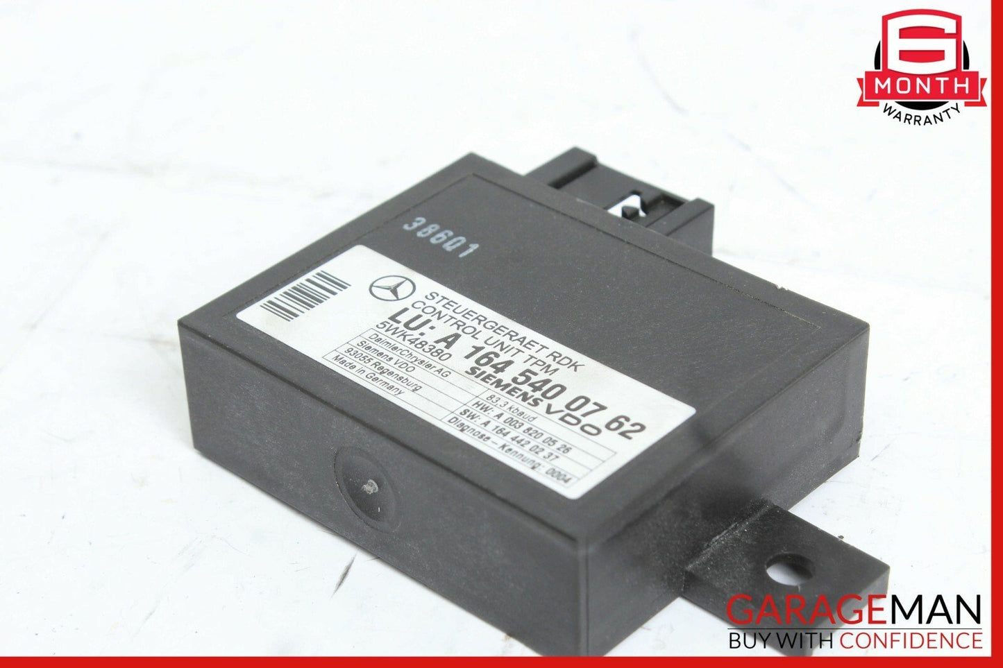 06-13 Mercedes W164 ML350 GL450 SL550 TPMS Tire Pressure Control 1645400762 OEM