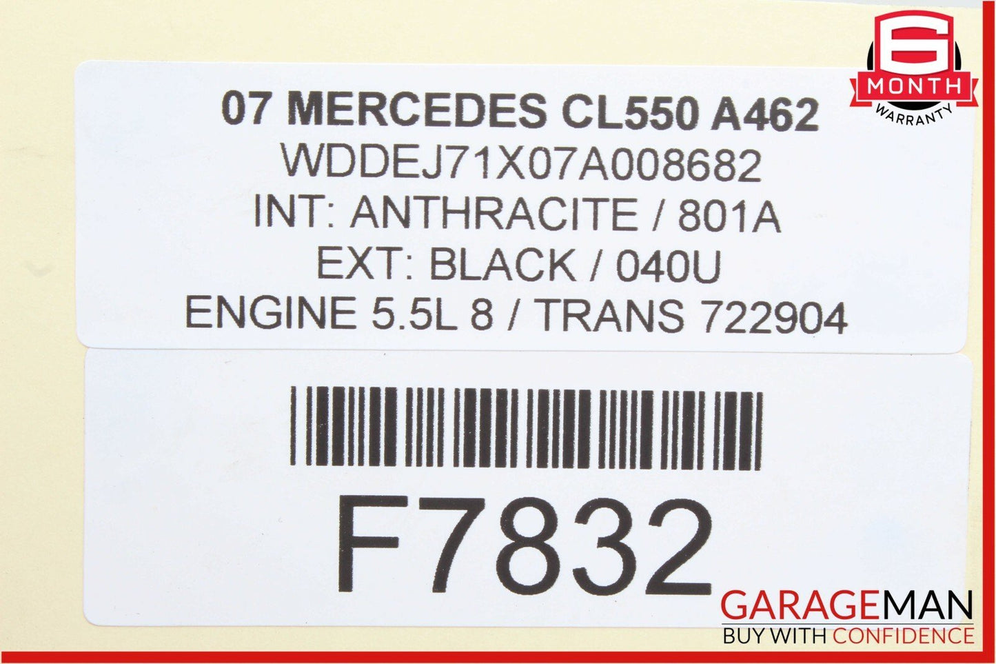 07-13 Mercedes W221 S350 S550 CL550 Emergency Electric Parking Brake Actuator