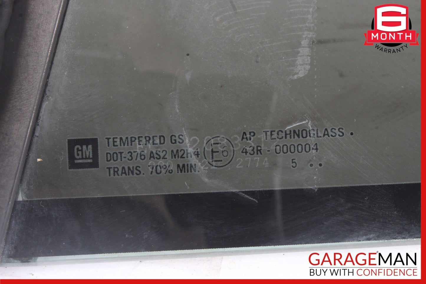 04-09 Cadillac XLR Rear Left Diver Side Quarter Window Glass 170009902 OEM