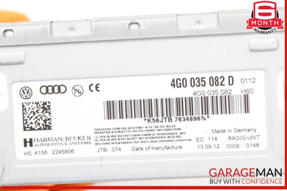 12-18 Audi Q5 A4 SQ5 A7 AM FM Audio Radio Receiver Module 4G0035082D OEM