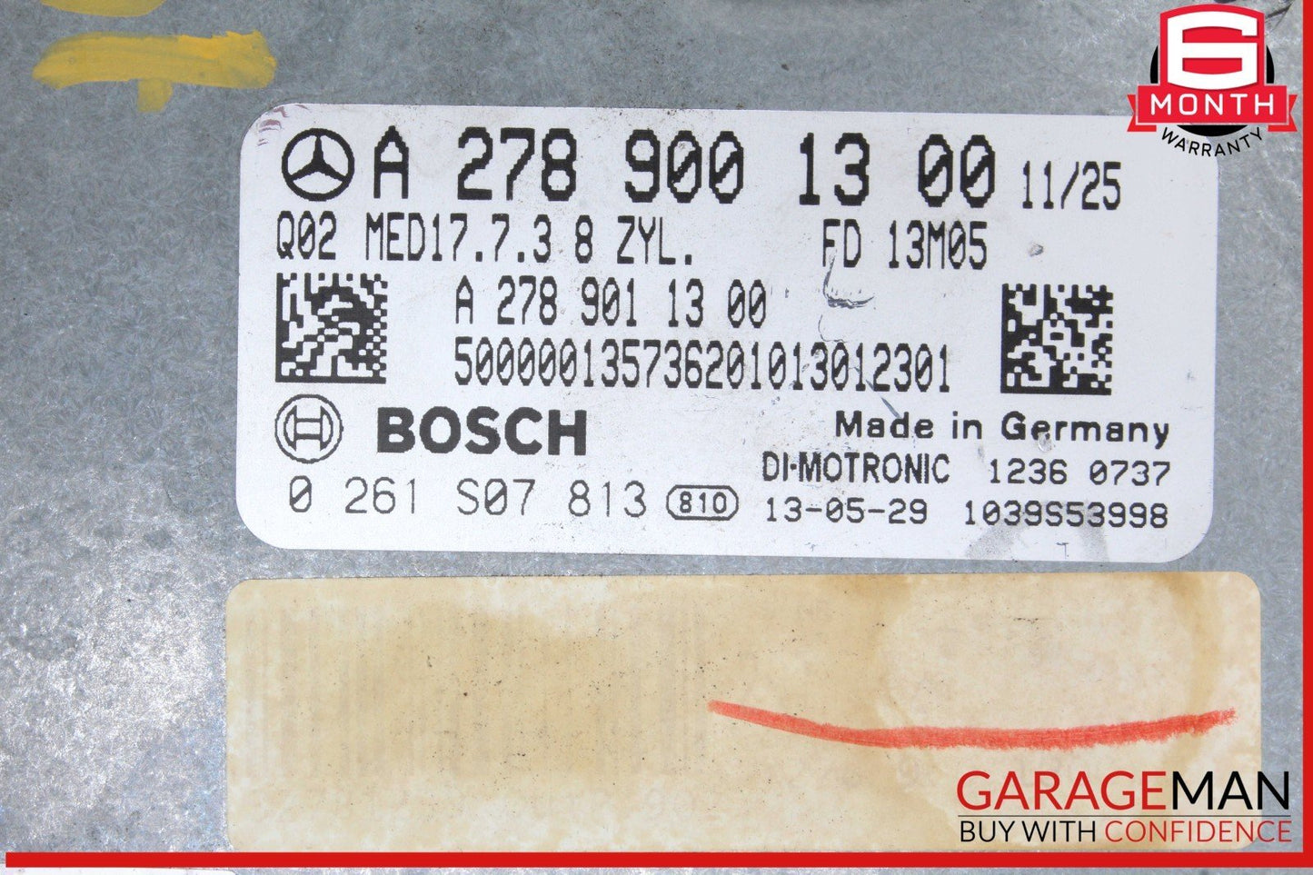 13-20 Mercedes X166 GL450 4MATIC M157 M278 ECU Engine Control Module Unit OEM