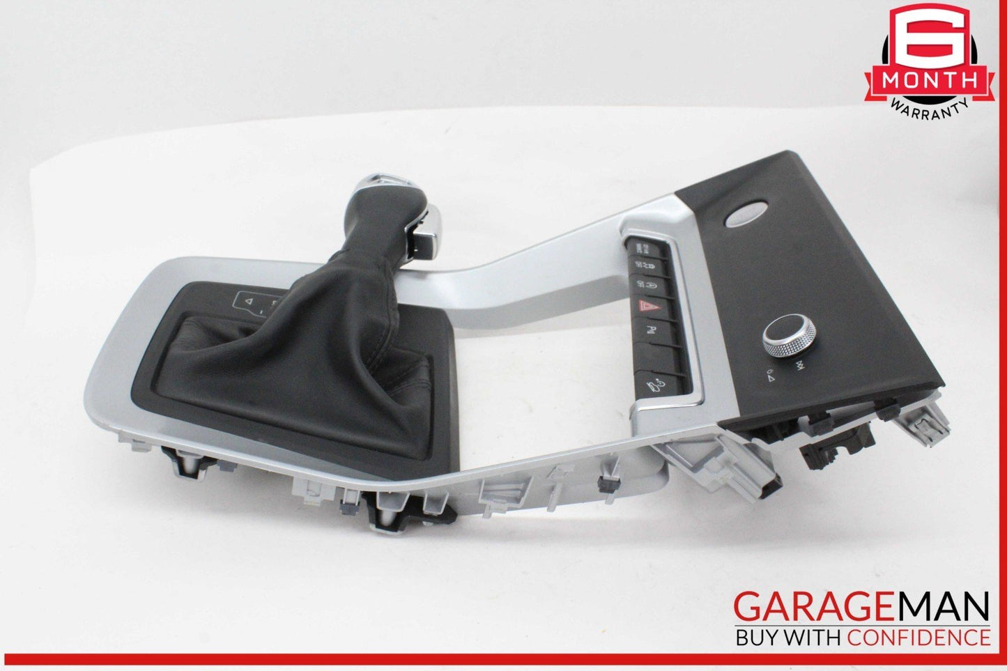 19-24 Audi Q3 Front Center Console Gear Shifter Knob Boot w/ Trim & Switches OEM