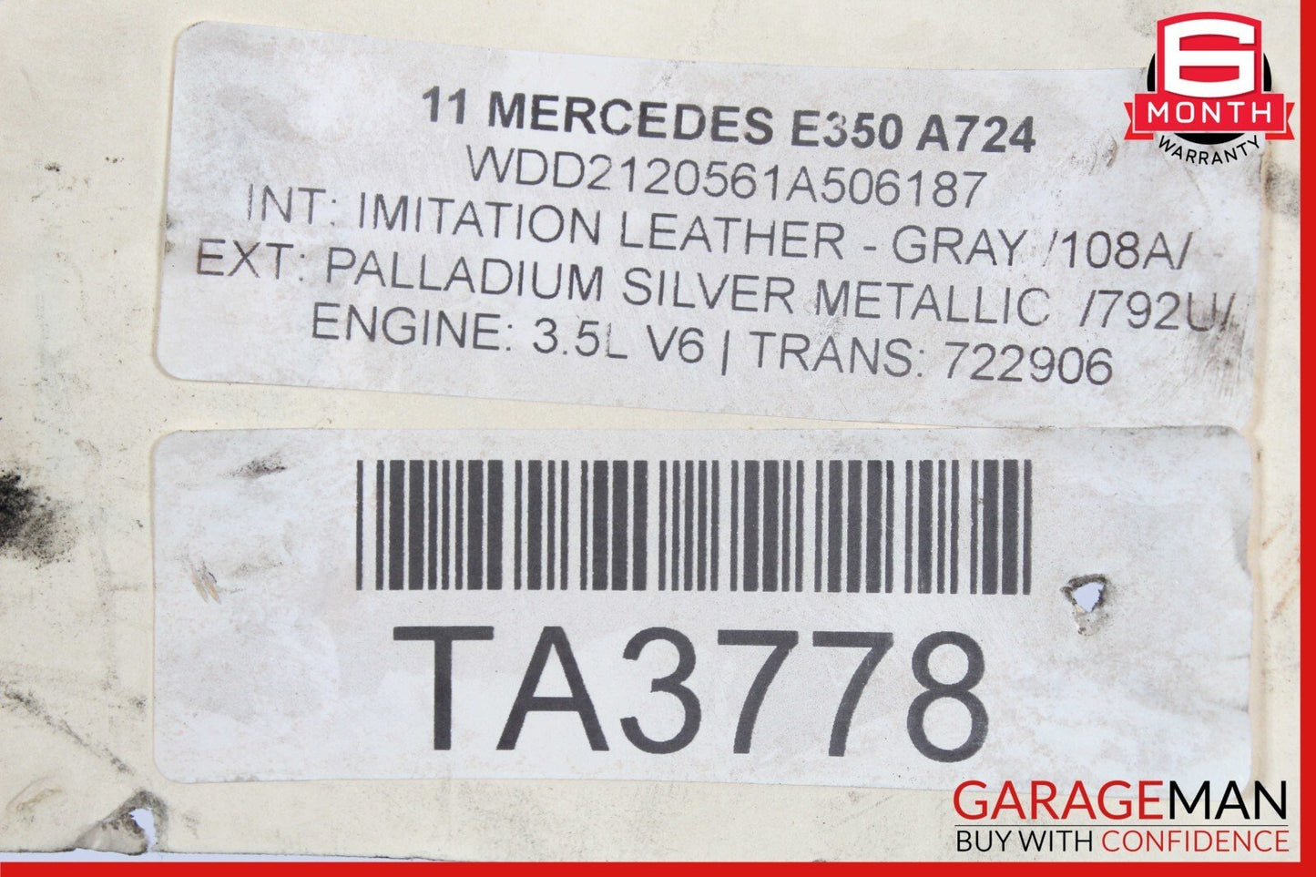 10-16 Mercedes W212 E350 C250 SL400 Rear Differential Diff Axle Carrier 3.07 OEM