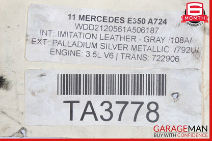 10-16 Mercedes W212 E350 C250 SL400 Rear Differential Diff Axle Carrier 3.07 OEM
