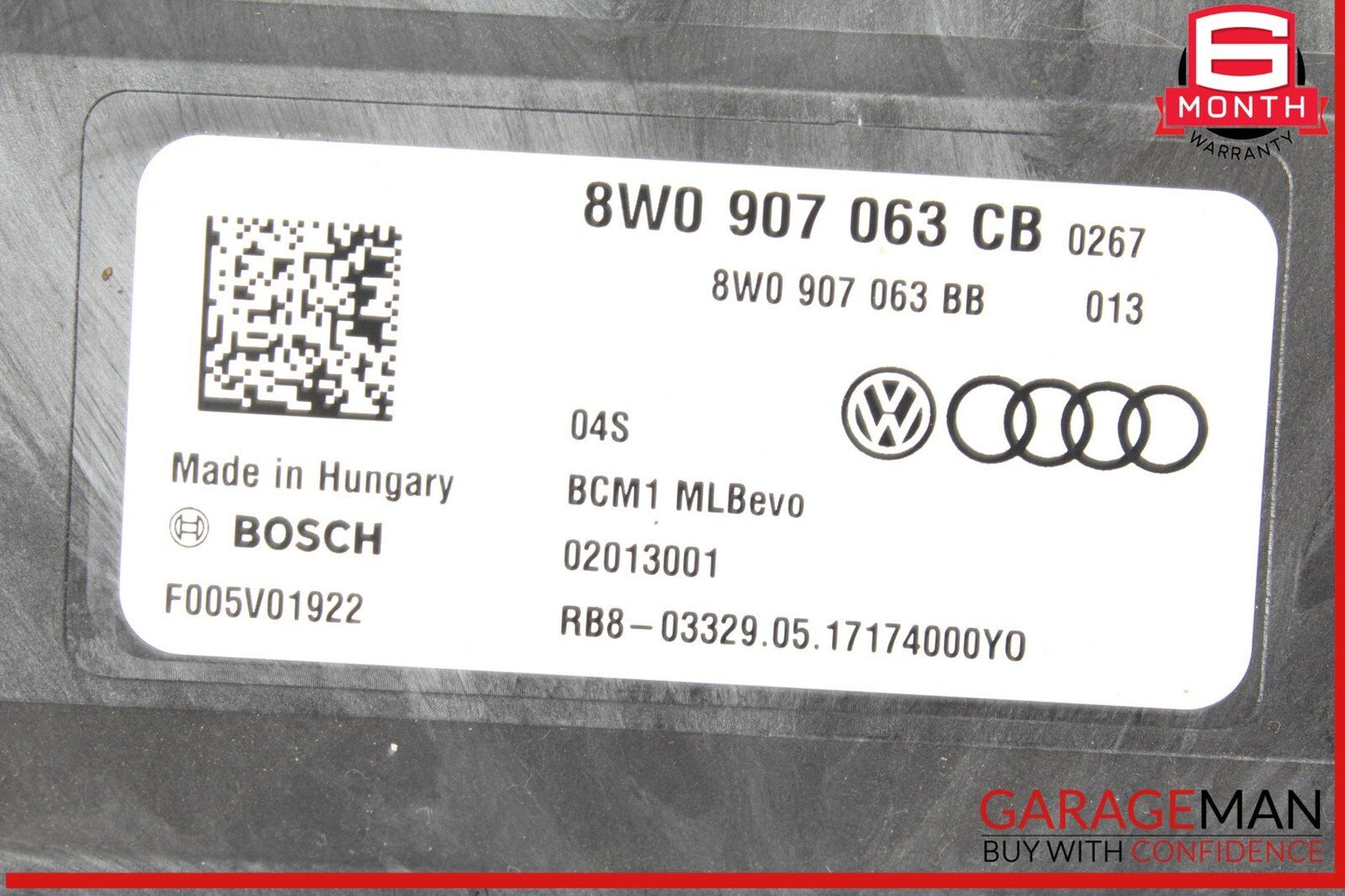 17-24 Audi A4 Quattro Onboard Supply Body Control Module Unit 8W0907063CB OEM