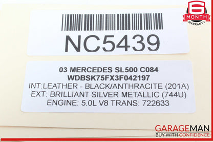 03-08 Mercedes R230 SL500 SL55 AMG SL550 Convertible Top Roof Control Module OEM