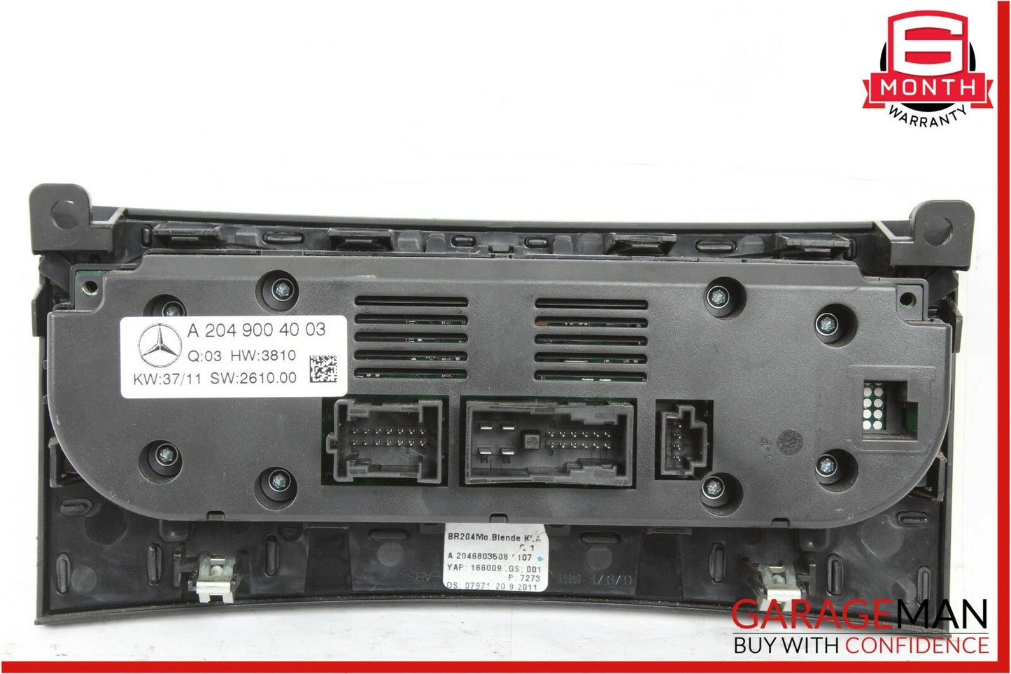12-14 Mercedes W204 C250 AC A/C Heater Climate Temperature Control Switch Module