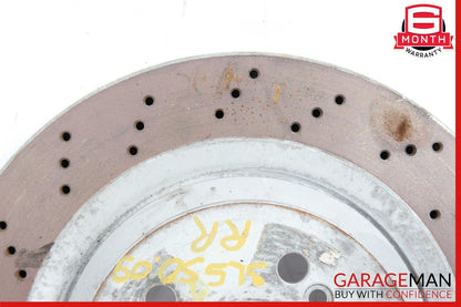 07-12 Mercedes R230 SL550 Rear Right & Left Side Brake Rotors Disc Set of 2 Pc