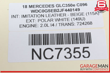 15-20 Mercedes X253 GLC350e Front Left Side Door Control Module Unit OEM