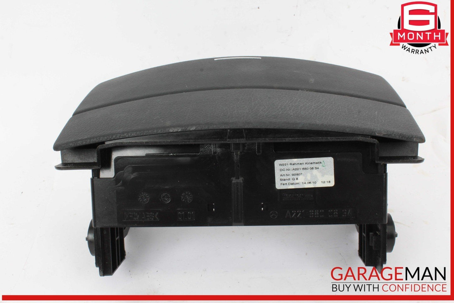 07-13 Mercedes W221 S550 Center Console CD Player Cover Trim Panel Black OEM