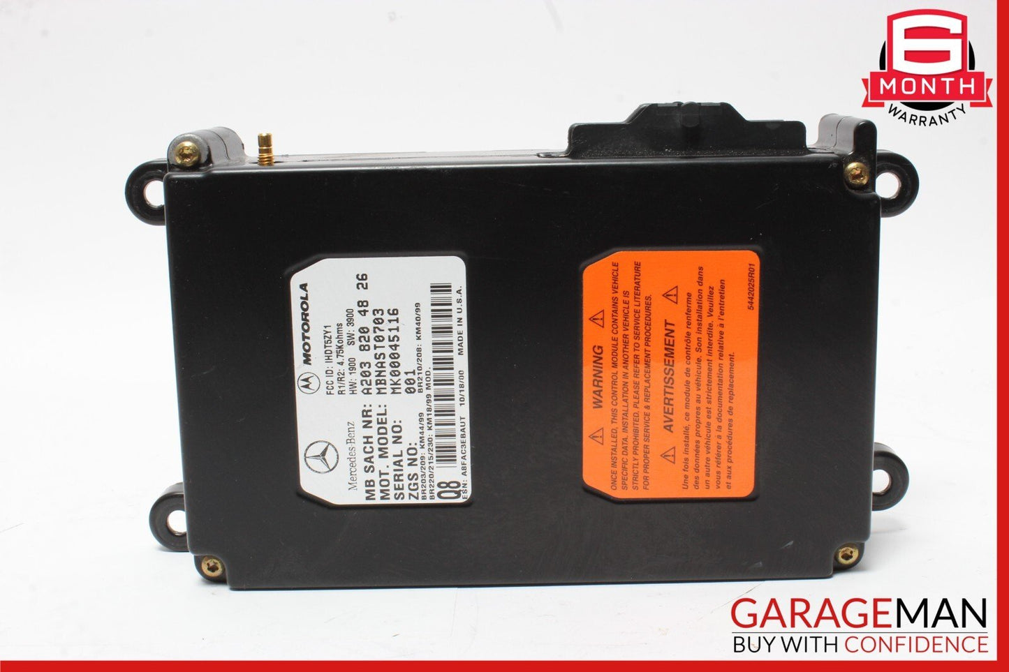 97-07 Mercedes C320 CLK430 CLK55 AMG Voice Control Communication Module Unit