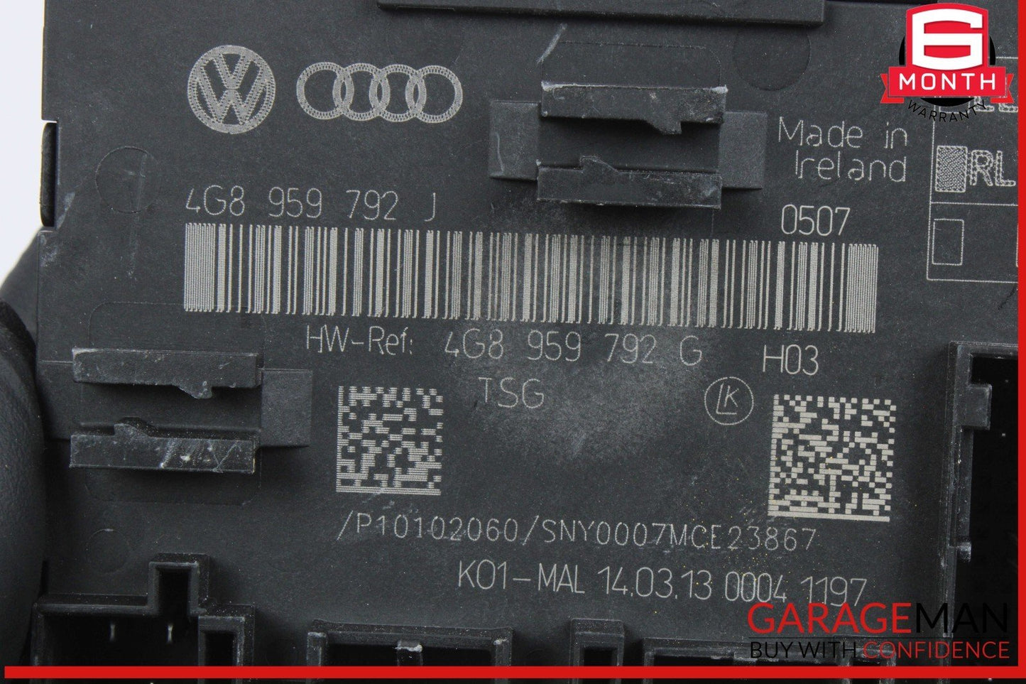 12-18 Audi A7 A6 Front Right Side Door Control Module Unit 4G8959792J OEM