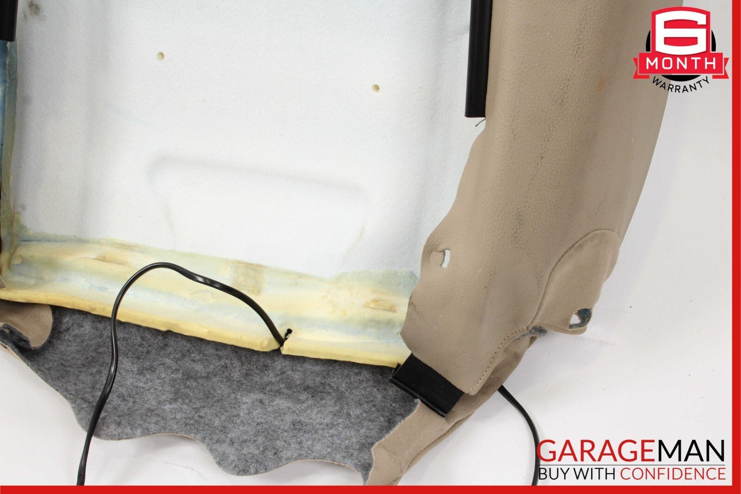 08-14 Mercedes W204 C250 C300 Front Left Side Top Upper Seat Cushion Beige OEM