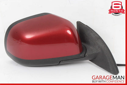 11-12 Nissan Leaf Front Right Passenger Side Door Rear View Mirror Red OEM