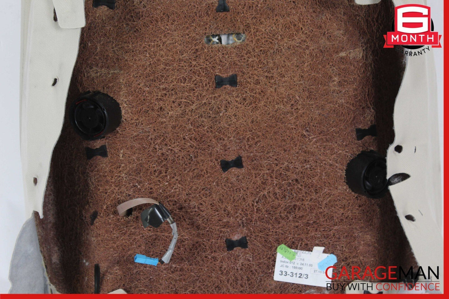 03-06 Mercedes R230 SL500 Front Right Side Upper Top Seat Cushion Cover Beige