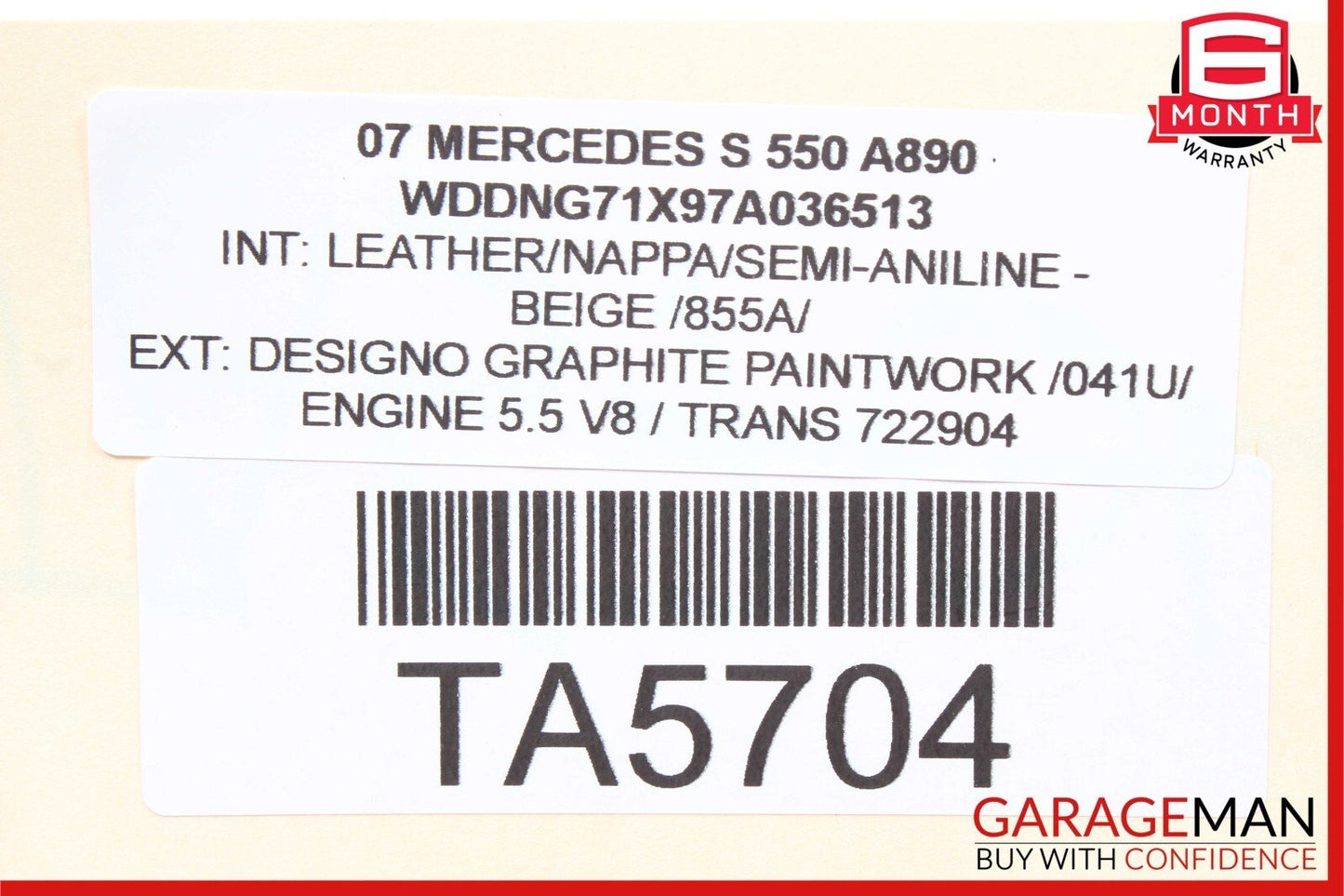 07-09 Mercedes W221 S550 S600 Front Right Passenger Under Seat Control Unit OEM