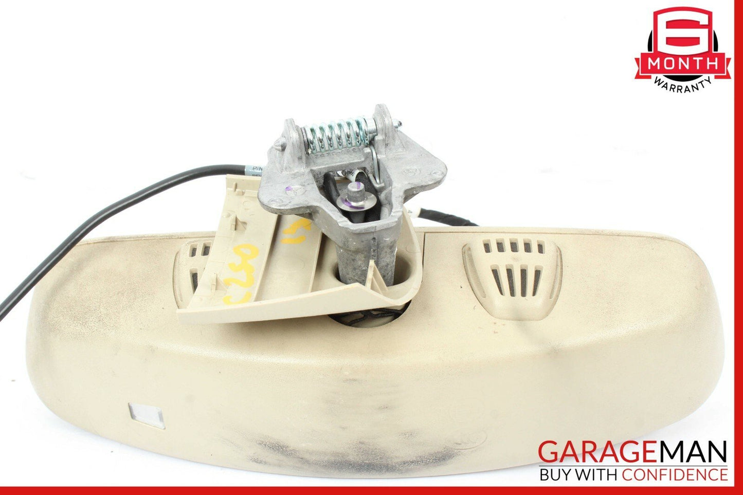 08-14 Mercedes W204 C300 C250 Interior Upper Rear View Mirror Beige OEM