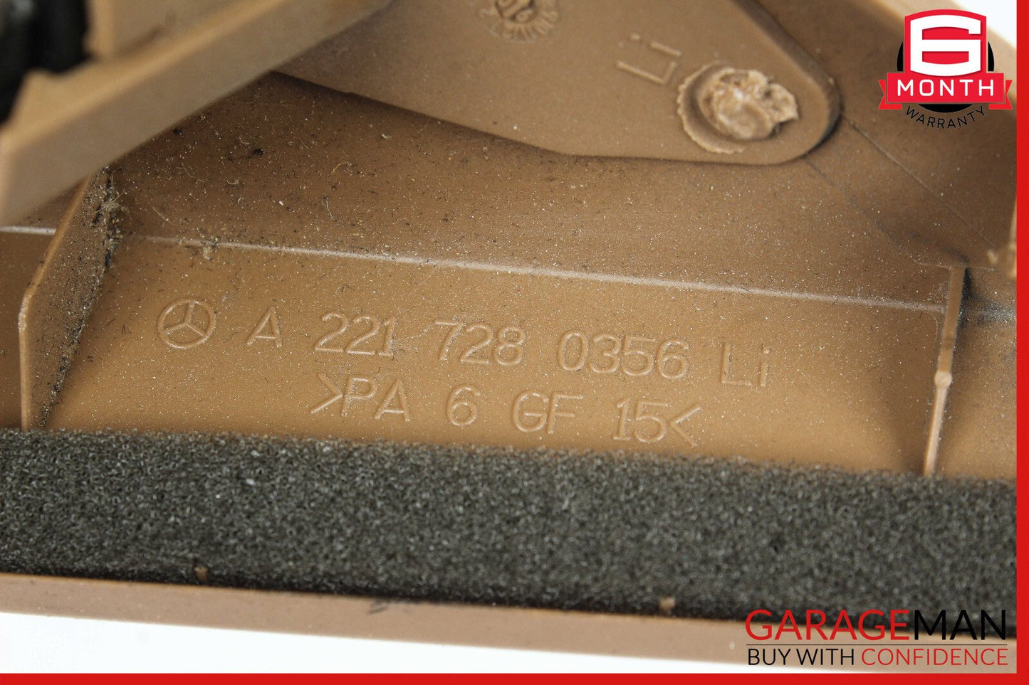 07-13 Mercedes W221 S500 S550 Front Left Side Door Tweeter Speaker Cover Brown