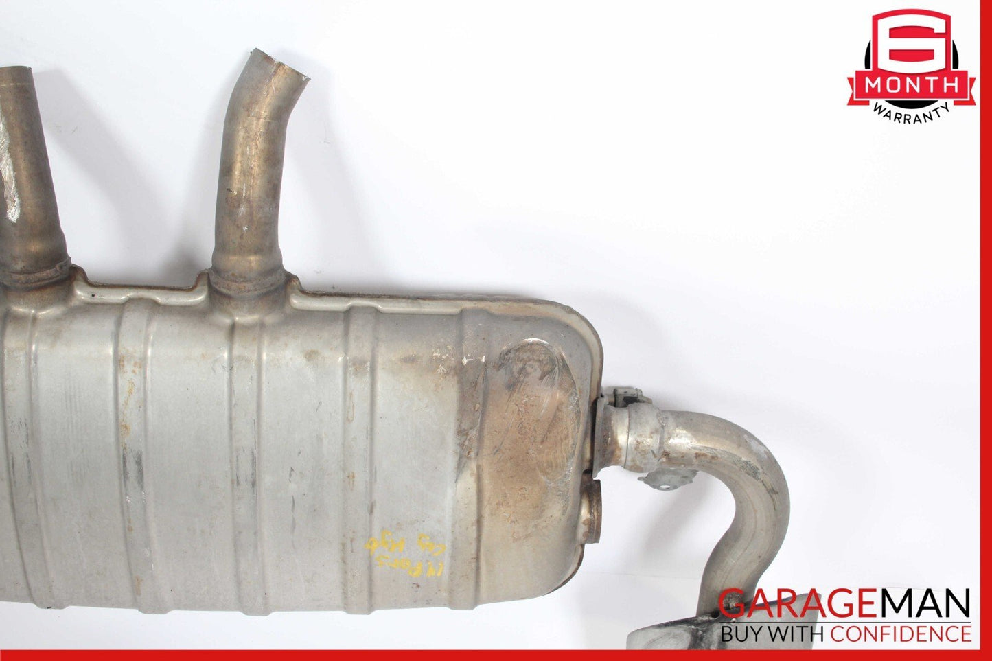 11-14 Porsche Cayenne 958 Hybrid S Dual Exhaust Muffler Mufflers Assembly OEM