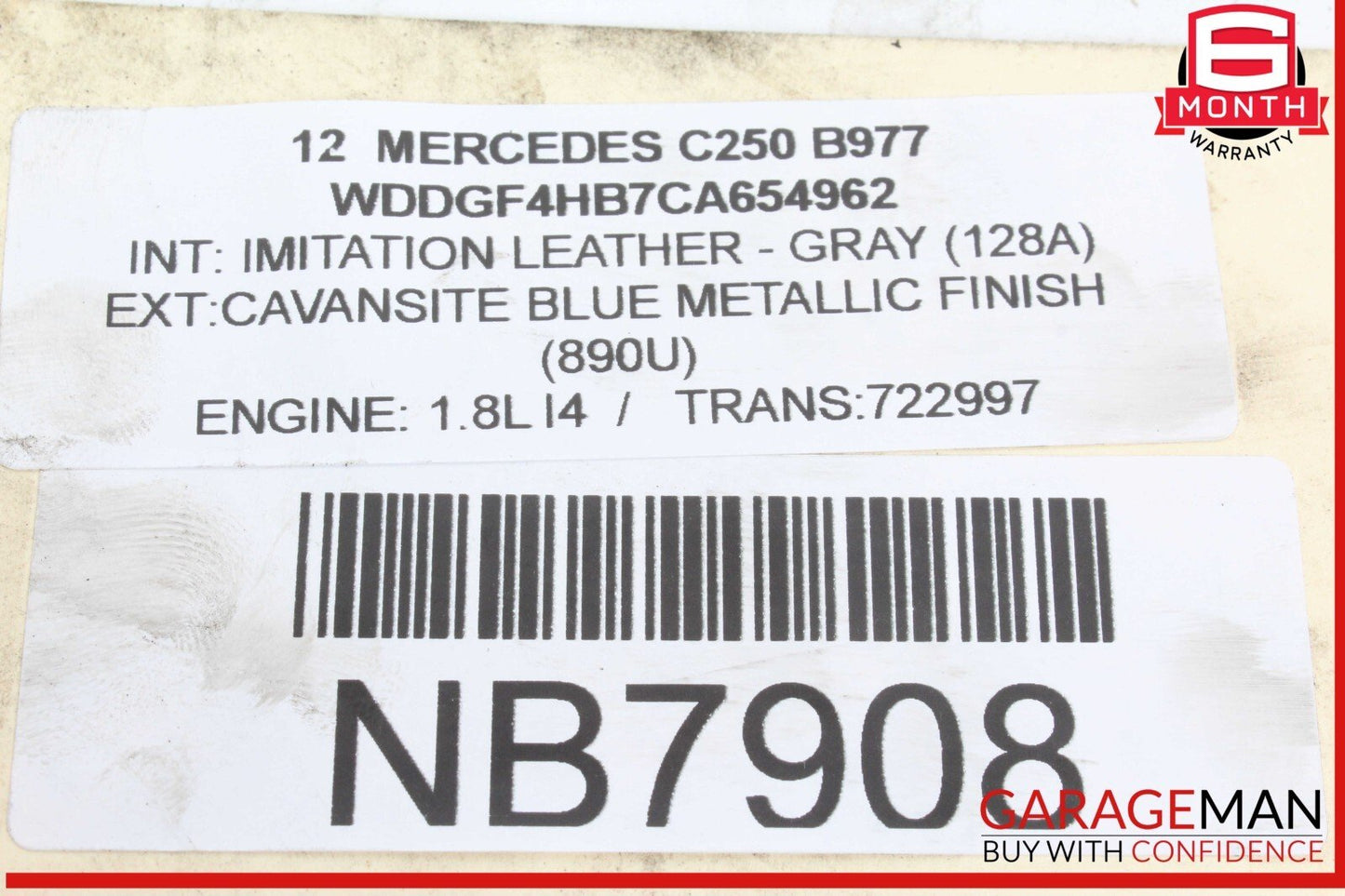 12-15 Mercedes W204 C250 SLK250 Engine Motor Brake Vacuum Pump 2712301665 OEM