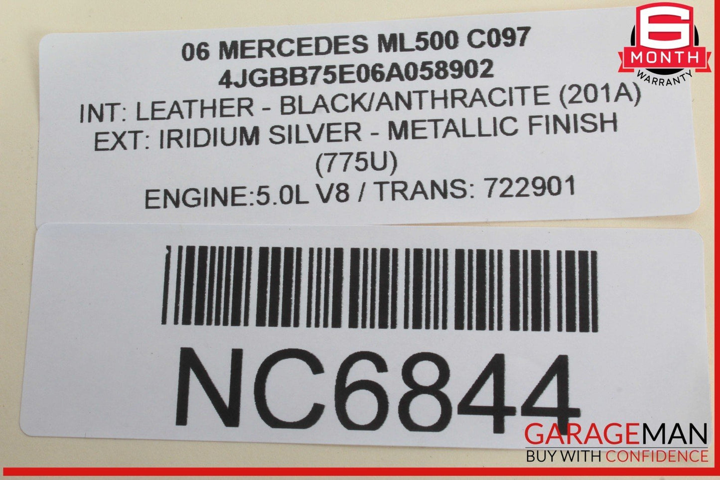 06-08 Mercedes W164 ML500 R500 ECU Engine Control Module Unit 1131539579 OEM