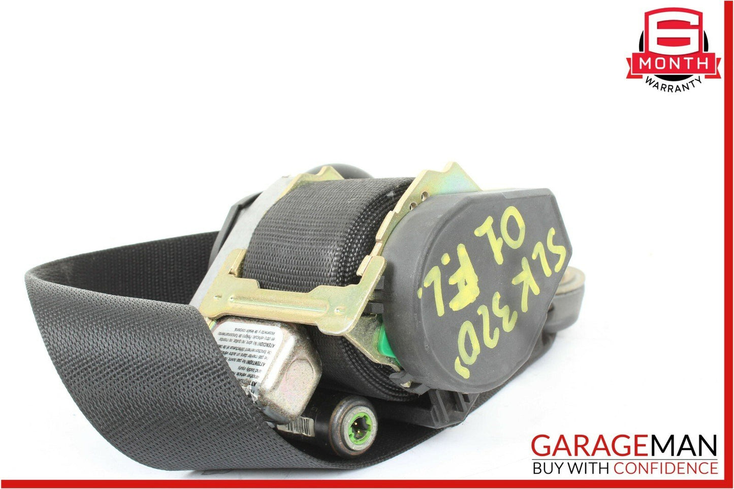01-04 Mercedes R170 SLK320 Front Left Side Seat Belt Seatbelt Retractor Black