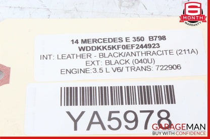 10-17 Mercedes W207 E350 E550 Front Right Door Window Regulator Motor Unit OEM